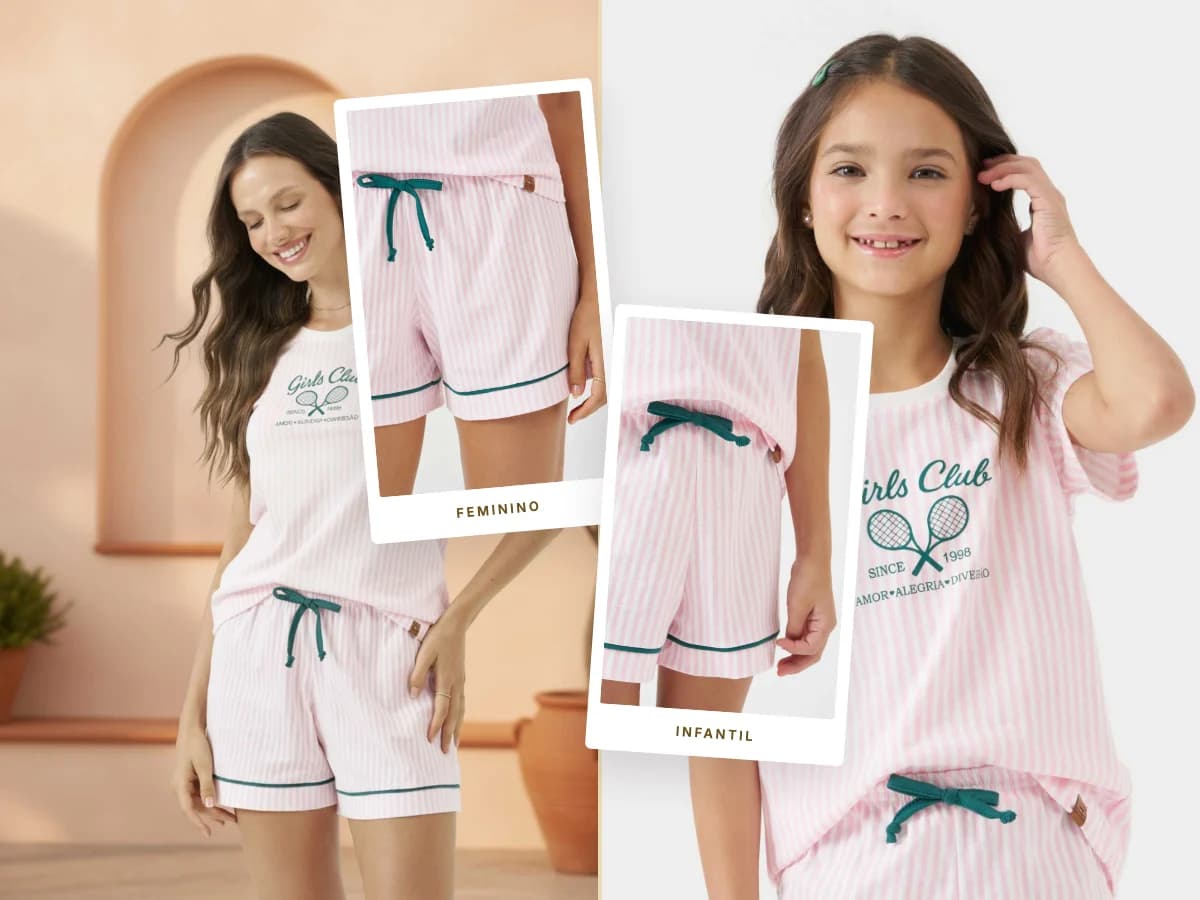 Conforto do tamanho de vocês — pijamas Olá Pijamas