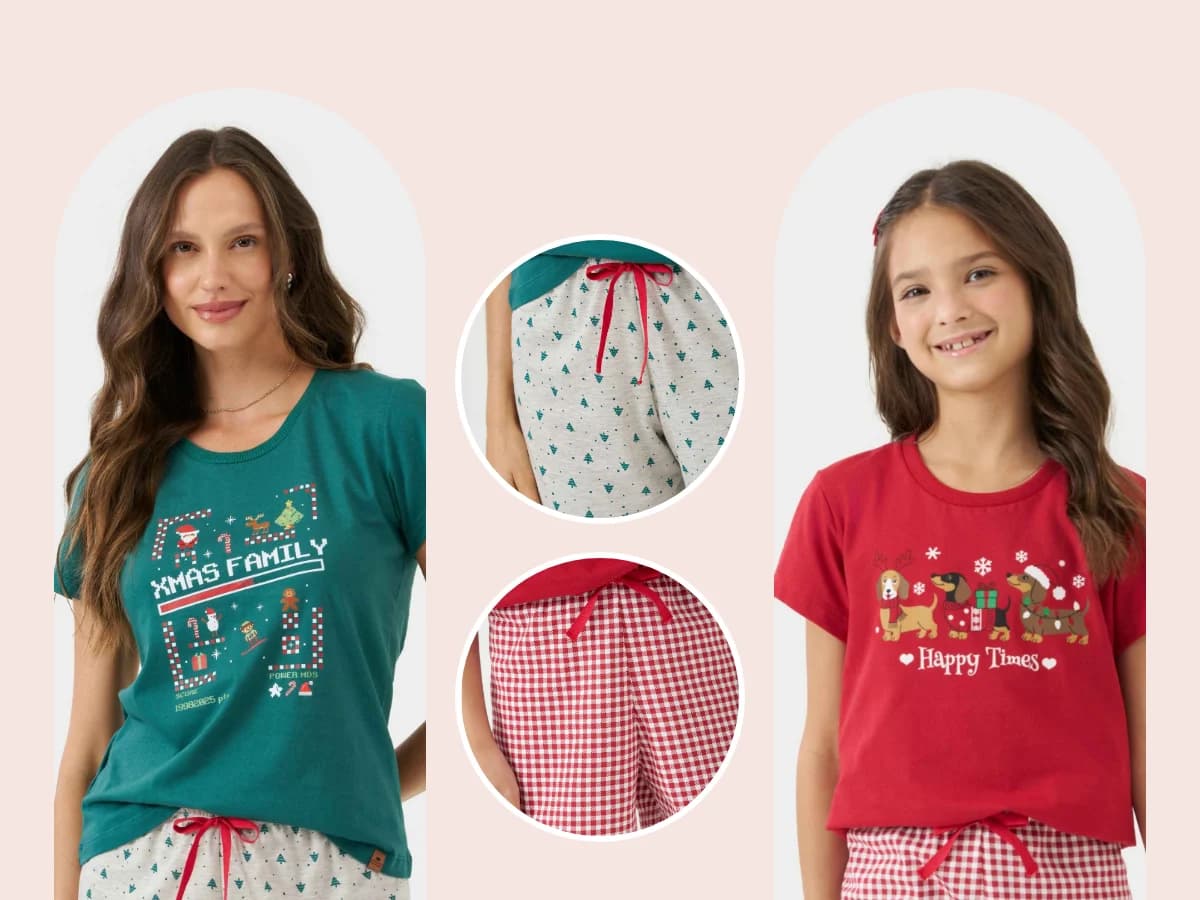 Feliz Natal, juntinhas — pijamas Olá Pijamas