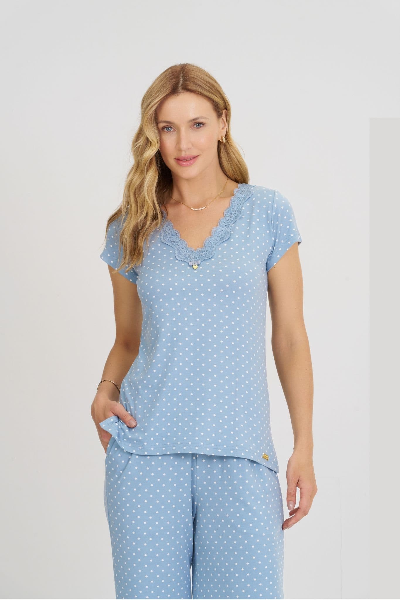 Pijama Feminino Pantacourt Amanhecer